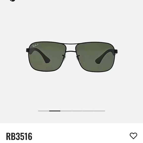 Ray-Ban Black Polarized Sunglasses - Picture 1 of 9